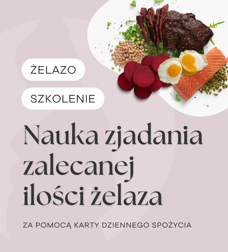 Nauka zjadania zalecanej ilości żelaza